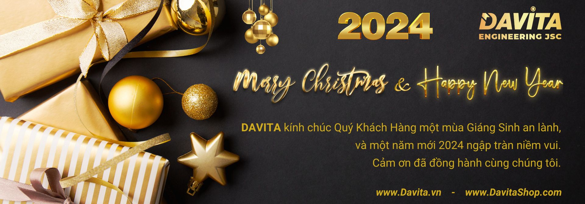MERRY CHRISTMAS AND HAPPY NEW YEAR 2024 IS COMING Davita.vn
